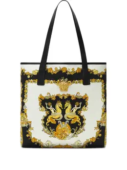 Versace Coral Theatre La Medusa canvas tote bag 29868442