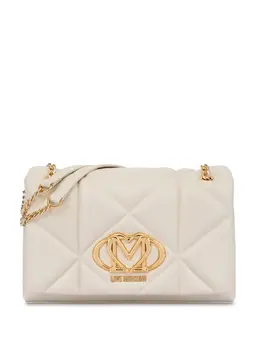 Стеганая сумка через плечо с логотипом Love Moschino, белый 26635108 | белый