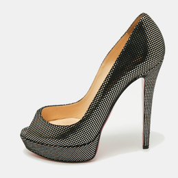 Christian Louboutin: Чёрные босоножки 