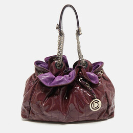 Dior: Фиолетовая сумка 