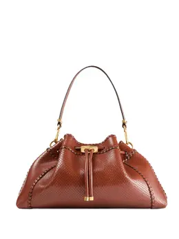 Сумка на плечо Cinch M со змеиным узором Jimmy Choo, коричневый 30192438 | коричневый