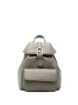 Furla logo-buckle leather backpack 22677579
