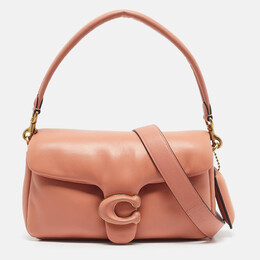 Coach Brown Pink Leather Pillow Tabby Shoulder Bag 26 1188458