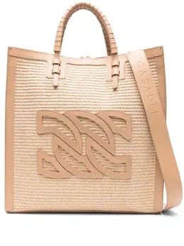 Casadei Beaurivage raffia tote bag 22486897