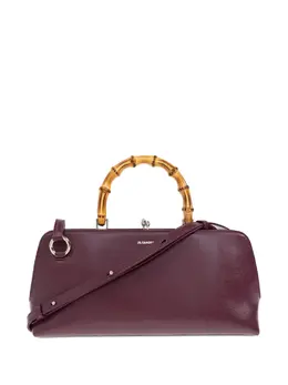 Jil Sander bamboo-handle leather tote bag 30809164