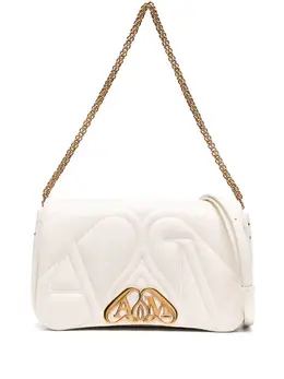 Маленькая сумка через плечо The Seal Alexander McQueen, белый 20085390 | белый