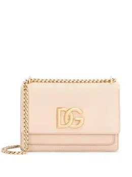 Dolce & Gabbana logo-plaque leather crossbody bag 22054393