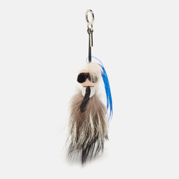 Fendi Multicolor Fur and Leather Karlito Bag Charm 1133870