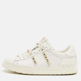 Valentino: Белые кроссовки  Rockstud Untitled