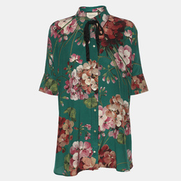 Gucci: Зелёный галстук 