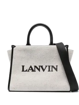 Сумка-тоут с тисненым логотипом Lanvin, нейтральный 23064160 | нейтральные цвета