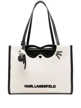 Karl Lagerfeld logo-lettering tote bag 30217262