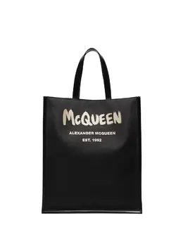 Сумка-тоут с логотипом Alexander McQueen, черный 17377156 | черный