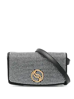 Сумка через плечо S-Wave с кристаллами Stella McCartney, черный 19485996 | черный