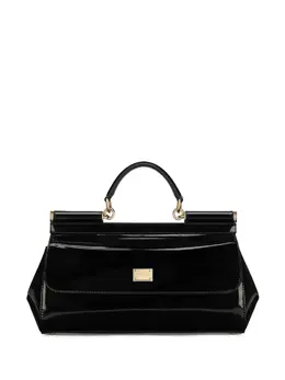 Лакированная сумка Elongated Sicily Dolce & Gabbana, черный 18665549 | черный