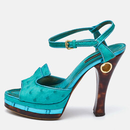 Louis Vuitton: Голубые сандалии 