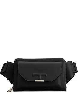 Мини-сумка на пояс с тисненой буквой Т Tod's, черный 29995146 | черный