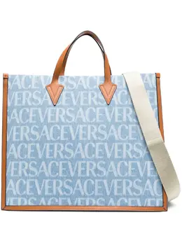 Джинсовая сумка-тоут Versace Allover, синий 20067182 | синий