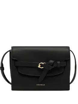 Сумка через плечо из кожи с узлом Coccinelle, черный 30925963 | черный