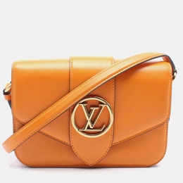 Louis Vuitton Summer Gold Smooth Calfskin LV Pont 9 Shoulder Bag 1153682