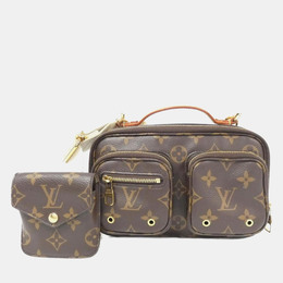 Louis Vuitton: Коричневая сумка через плечо 