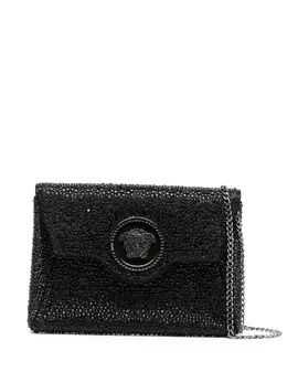 Versace La Medusa crystal envelope clutch 19367742