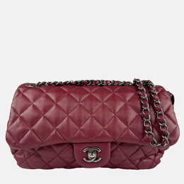 Chanel: Бордовая сумка 