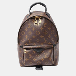 Louis Vuitton Palm Springs PM Monogram Brown Black Coated Canvas Backpack 1188936