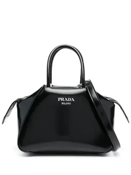 Сумка-тоут с логотипом Prada, черный 20111468 | черный
