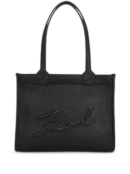 Сумка-тоут K/Skuare из зернистой кожи Karl Lagerfeld, черный 26165555 | черный