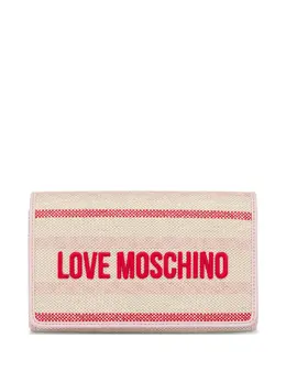 Сумка через плечо с вышитым логотипом Love Moschino, розовый 27694374 | розовый
