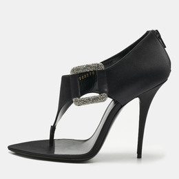 Saint Laurent Paris: Чёрные сандалии 