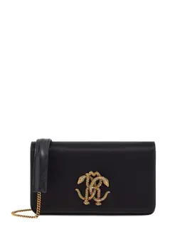 Сумка через плечо с декором Mirror Snake Roberto Cavalli, черный 24667958 | черный