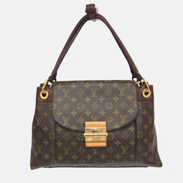 Louis Vuitton: Коричневая сумка 