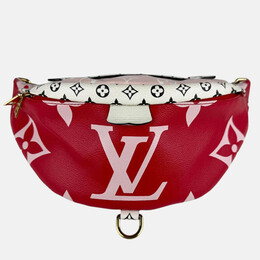 Louis Vuitton Body Bag Waist Giant Monogram Bum Red Pink White Gold 1210230