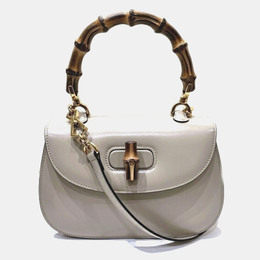 Gucci: Бежевая сумка на руку  Bamboo