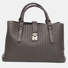 Bottega Veneta: Тёмная сумка  Intrecciato