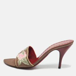 Yves Saint Laurent: Коричневые сандалии 