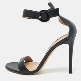 Gianvito Rossi: Чёрные сандалии  Portofino