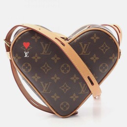 Louis Vuitton Sac Cool Shoulder Bag Coated Canvas And Leather Monogram Brown 1227941