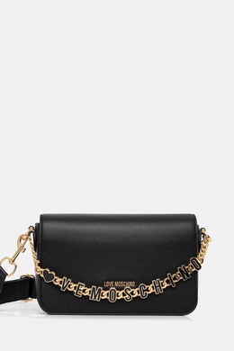Кожаная сумка Love Moschino, черный jc4071pp1nl1300a | czarny