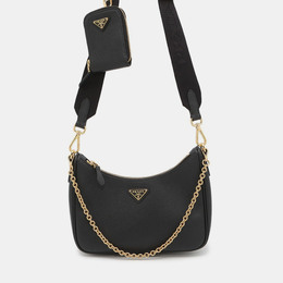 Prada Re-Edition 2005 Saffiano Shoulder Bag Black 1228991