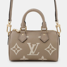 Louis Vuitton: Бежевая сумка  Speedy