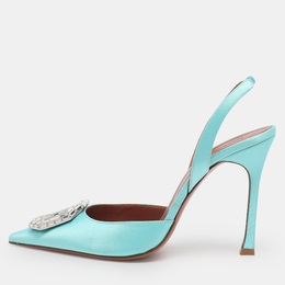 Amina Muaddi: Светлые туфли 