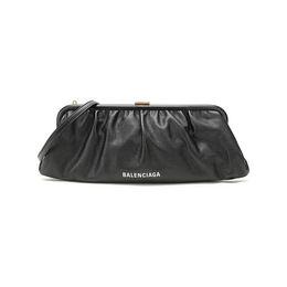 Кожаная клатч-сумка через плечо, кроссбоди Balenciaga женская черная 6188991izom1000