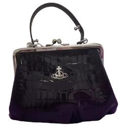 Сумка-торба из кожи крокодилового принта Vivienne Westwood черная 52020003l0039n401 黑色