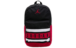 Полиэстеровый баскетбольный рюкзак унисекс черный красный Jordan 9a0290-kr5 | black red