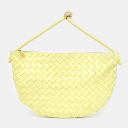 Bottega Veneta Yellow Intrecciato Nappa Medium Turn Hobo Bag 1014171