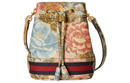 Ophidia Canvas Сумка-ведро через плечо, Женская Многоцветная Gucci 731938-faa5i-8581