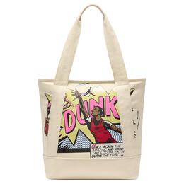 Хлопковая сумка-шоппер, хозяйственная сумка, плечевая сумка, унисекс бежевая Jordan hq7243-799 | beige